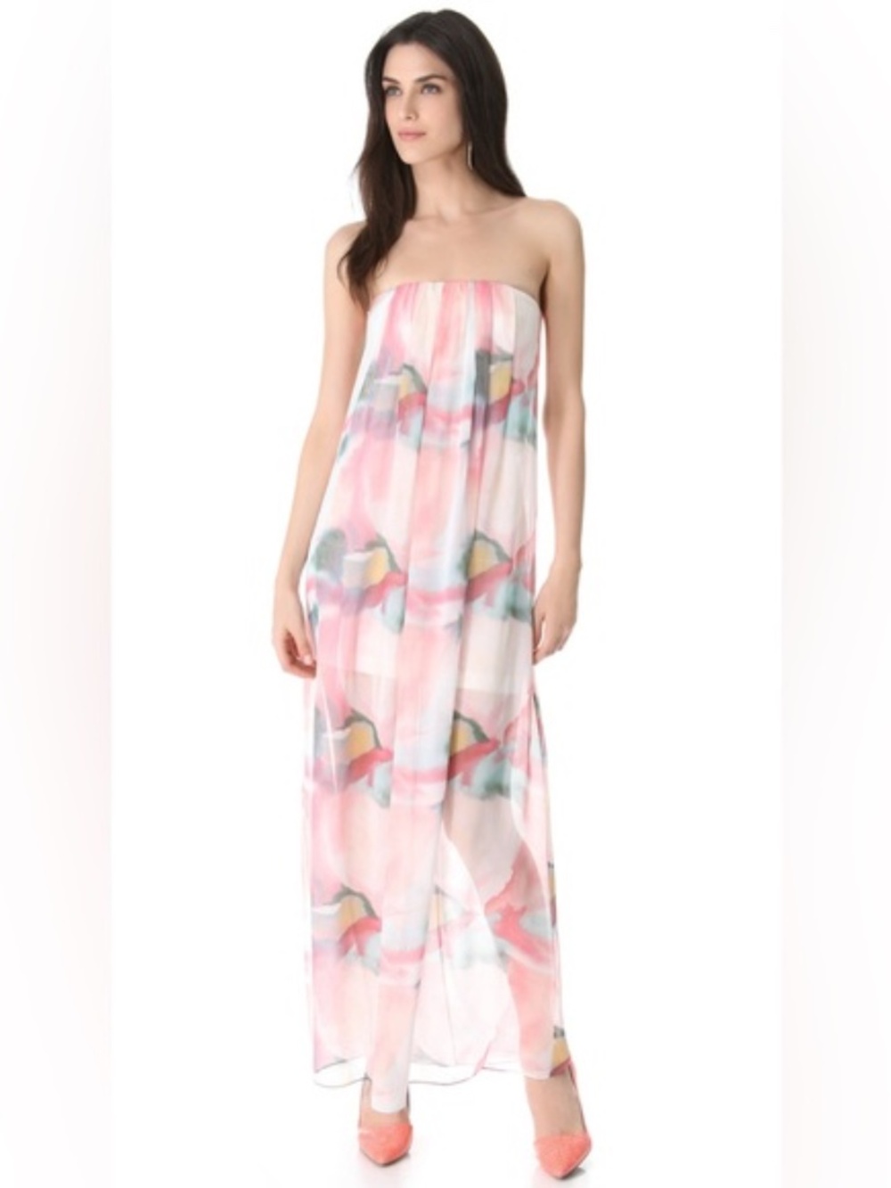 Alice + Olivia Kiernan Floral Maxi Dress -size 4 - Picture 2 of 5